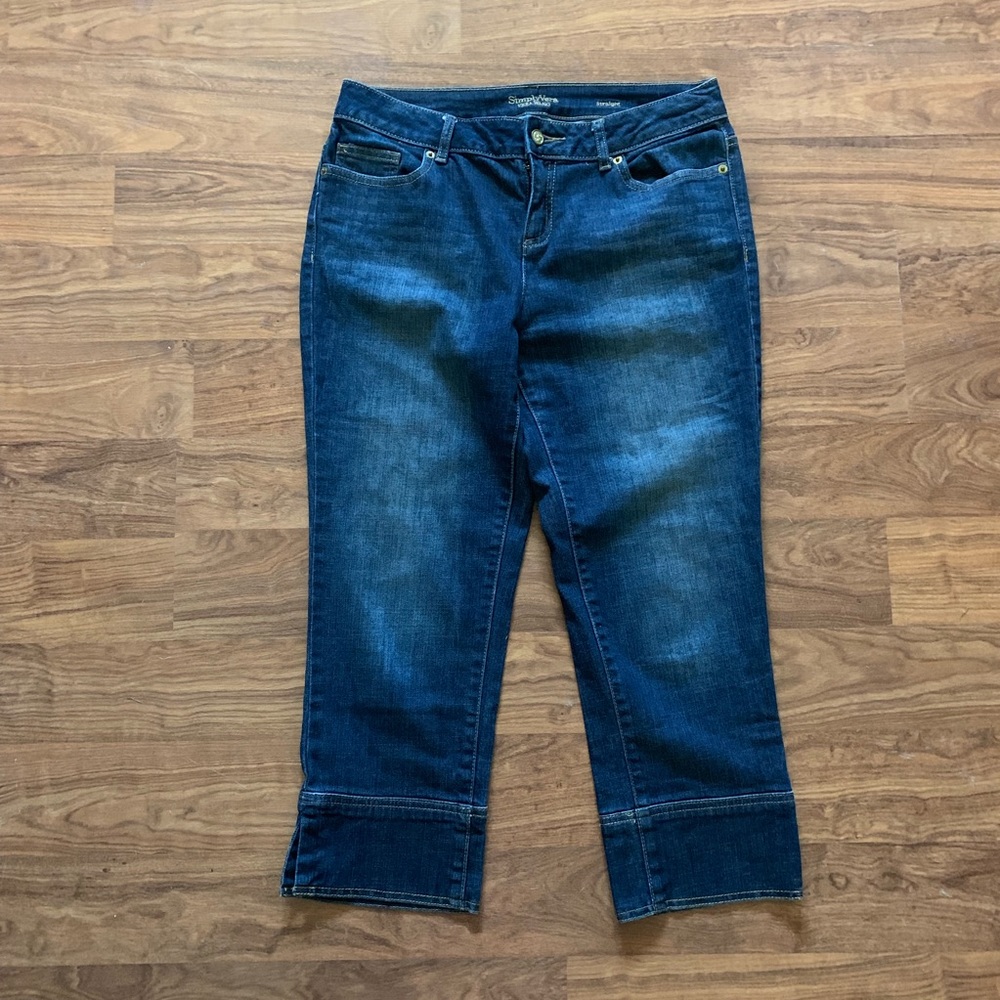 Simply Vera cropped straight leg jeans